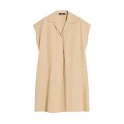 Chic Polo-Style Cotton Dress Max Mara Weekend , Beige , Dames