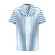 Shirt met logo Balmain , Blue , Heren