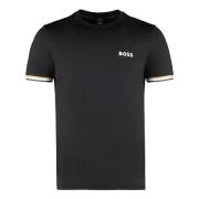 Slim Fit Techno Fabric T-shirt Hugo Boss , Black , Heren