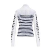 Gedrukte Mesh Longsleeve Top Jean Paul Gaultier , Multicolor , Dames