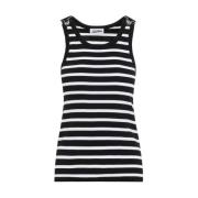 Gestreepte Mariniere Tank Top Jean Paul Gaultier , Black , Dames