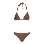 Stijlvolle Bikini Set voor Vrouwen Hunza G , Brown , Dames