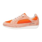 Suede and technical fabric sneakers Runlo Flash Candice Cooper , Orang...