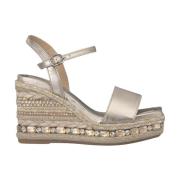 Rhinestone Sleehak Sandaal Alma EN Pena , Yellow , Dames