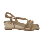 Zilveren Casual Dames Sandalen Alma EN Pena , Gray , Dames