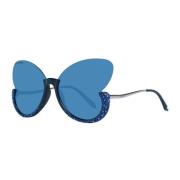 Gradient Butterfly Zonnebril Swarovski , Blue , Dames