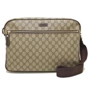 Pre-owned Canvas gucci-bags Gucci Vintage , Beige , Dames