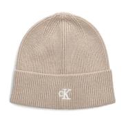 Archief Logo Beanie in Beige Calvin Klein , Beige , Dames