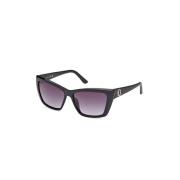 Zwarte zonnebril met verlooplens Guess , Black , Dames