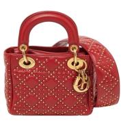 Pre-owned Leather totes Dior Vintage , Red , Dames