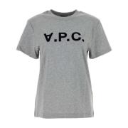 Grijze Katoenen T-Shirt A.p.c. , Gray , Dames