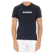 Blauw Relaxte Katoenen T-shirt Aspesi , Blue , Heren