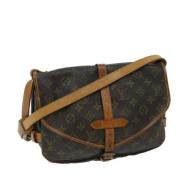 Pre-owned Canvas shoulder-bags Louis Vuitton Vintage , Brown , Dames