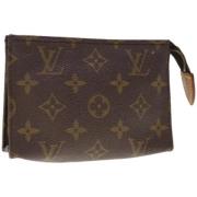 Pre-owned Canvas pouches Louis Vuitton Vintage , Brown , Dames