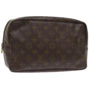 Pre-owned Canvas clutches Louis Vuitton Vintage , Brown , Dames