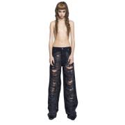 Shredded Denim Jeans Darkpark , Black , Dames
