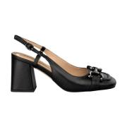 Vierkante hak gesp schoen Alma EN Pena , Black , Dames