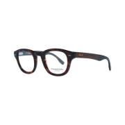 Bruine Ronde Plastic Optische Monturen Ermenegildo Zegna , Brown , Her...