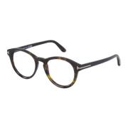 Ronde Optische Bril Donker Havana Tom Ford , Brown , Unisex