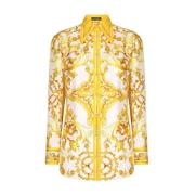 Casual Shirt in Trendy Stijl Dolce & Gabbana , Multicolor , Dames