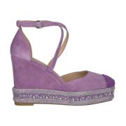 Rhinestone Sleehak Sandaal Alma EN Pena , Purple , Dames