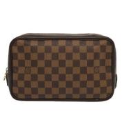 Pre-owned Canvas clutches Louis Vuitton Vintage , Brown , Dames