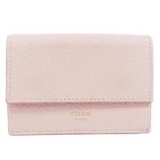 Pre-owned Leather wallets Celine Vintage , Pink , Dames