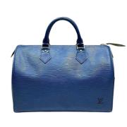 Pre-owned Leather louis-vuitton-bags Louis Vuitton Vintage , Blue , Da...