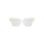 Zonnebril met logo Valentino , White , Dames