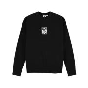 Icon Extra Heavy Crew II - Zwart Obey , Black , Heren