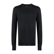 Zwarte Crew Neck Longsleeve T-shirt Tom Ford , Black , Heren