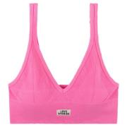 Roze Geribbelde Bralette Sportieve Stijl Love Stories , Pink , Dames