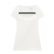 Witte Korte Mouw Jurk Courrèges , White , Dames