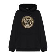 Oversized hoodie Versace , Black , Dames