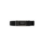 Riem met logo Versace , Black , Heren