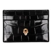 Leren Portemonnee Alexander McQueen , Black , Dames