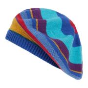 Multicolor Gestreepte Blauwe Baret Gallo , Multicolor , Dames