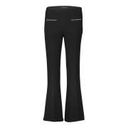 Moderne Fit Broek met Plooi vera mont , Black , Dames