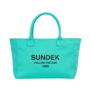 Strandtas met tekst Sundek , Green , Dames