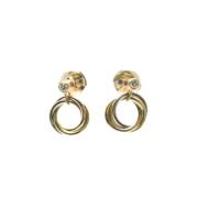 Pre-owned White Gold earrings Cartier Vintage , Yellow , Dames