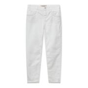 Geborduurde Witte Schatbroek MOS Mosh , White , Dames