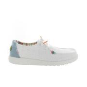 Boho Wally Natuurlijke Schoenen Hey Dude , White , Dames