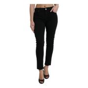 Zwarte Skinny Jeans met Logodetail Dolce & Gabbana , Black , Dames