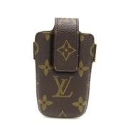 Pre-owned Canvas key-holders Louis Vuitton Vintage , Brown , Dames