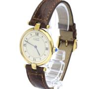 Pre-owned Metal watches Cartier Vintage , Yellow , Dames
