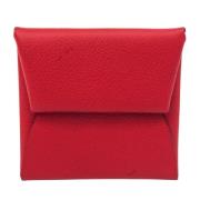 Pre-owned Leather wallets Hermès Vintage , Red , Dames