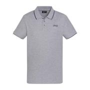 Grijze Polo Shirt Geborduurd Logo Schott NYC , Gray , Heren