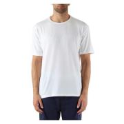 Pu katoenen T-shirt met voorlogo borduurwerk Calvin Klein , White , He...