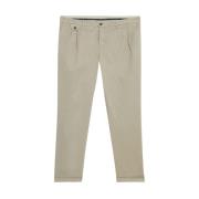 Khaki Regular Fit Double Pleat Katoenen Chinos Brooks Brothers , Beige...