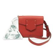 Pre-owned Leather shoulder-bags Maison Margiela Pre-owned , Red , Dame...